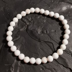 Magnésite - bracelet perles 6mm - 2e chakra